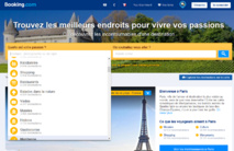 Booking.com lance un nouveau moteur de recherche basé sur les passions - Copie écran du site Booking