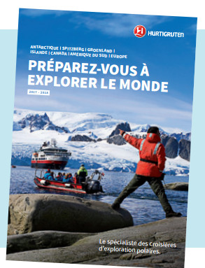 La nouvelle brochure d'Hurtigruten est actuellement distribuée en agences de voyages - DR : Hurtigruten