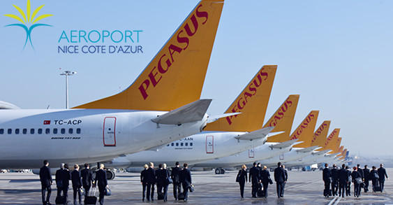 Les activités de Pegasus Airlines à Nice-Côte d'Azur reprennent le 11 mars 2016 - Photo : Pegasus Airlines