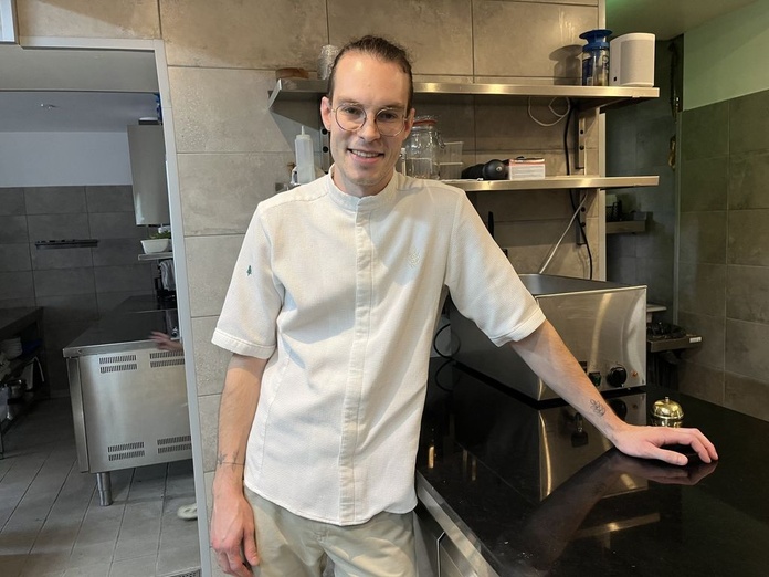 Quentin Pierre, le talentueux chef de La Mangeoire, a été distingué par le Gault & Millau (© PB)