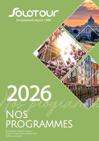 La brochure 2026 - Solotour