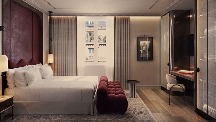 Une chambre du futur Banke Opéra Paris, A Radisson Collection Hotel (© Radisson Group)