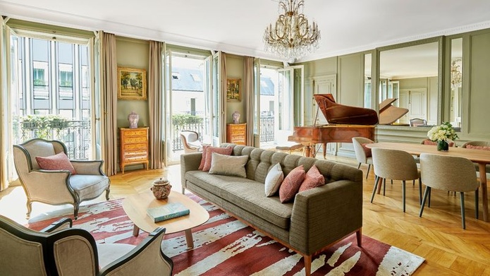 L'élégance de la suite Marlène Dietrich (© Hôtel Lancaster)