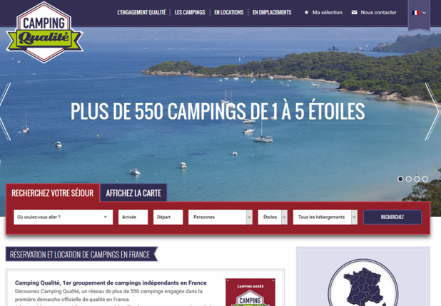 Camping Qualité lance sa plateforme de réservations en ligne Camping Qualité lance sa plateforme de réservations en ligne