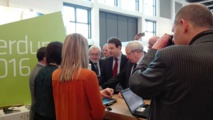 Matthias Fekl est passé sur le Pôle France de l'ITB mercredi 9 mars 2016 - Photo : P.C.