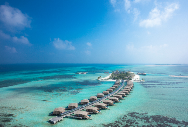 Vue aérienne des Villas de Finolhu – Maldives © Sam Nugroho
