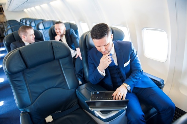 L'intérieur de l'appareil configuré en classe affaires pour Ryanair - Photo Ryanair L'intérieur de l'appareil configuré en classe affaires pour Ryanair - Photo Ryanair