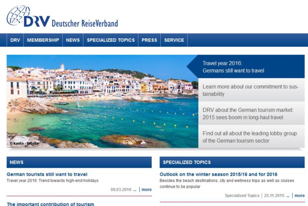 Le syndicat DRV, qui regrouper 400 professionnels du tourisme allemand, estime que le marché des professionnels du tourisme est en croissance. DR-DRV Le syndicat DRV, qui regrouper 400 professionnels du tourisme allemand, estime que le marché des professionnels du tourisme est en croissance. DR-DRV