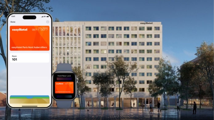 Les clients d'easyHotel à Londres et Paris peuvent désormais ajouter leur clé de chambre à Apple Wallet sur leur iPhone ou leur Apple Watch - Photo : easyhotel Paris Nord Aubervilliers Les clients d'easyHotel à Londres et Paris peuvent désormais ajouter leur clé de chambre à Apple Wallet sur leur iPhone ou leur Apple Watch - Photo : easyhotel Paris Nord Aubervilliers
