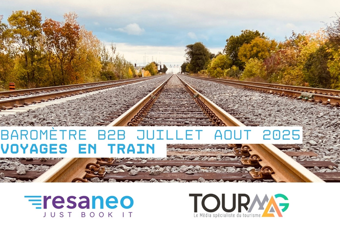 Baromètre B2B des voyages en train en juillet et août 2022 - Photo Canva