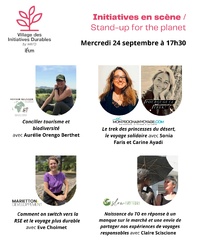les interventions de Stand-up for the Planet du 24 septembre 2025 - DR les interventions de Stand-up for the Planet du 24 septembre 2025 - DR