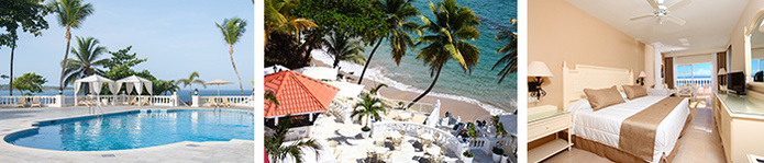 Une vue à couper le souffle et des coucher de soleil romantique vous attendent au Bahia Principe Grand Samaná © Bahia Principe Hotels & Resorts Une vue à couper le souffle et des coucher de soleil romantique vous attendent au Bahia Principe Grand Samaná © Bahia Principe Hotels & Resorts