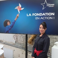 Céline, une des salariés d’Air France bénévole - Photo : C. Hardin