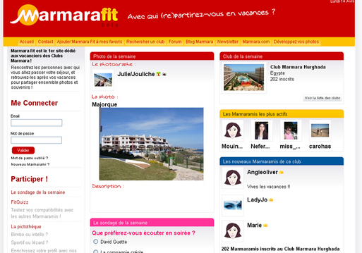 Marmarafit.com : Marmara lance son réseau social sur le web Marmarafit.com : Marmara lance son réseau social sur le web