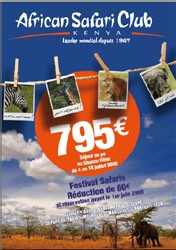 African Safari Club publie sa nouvelle brochure été/Automne 2008