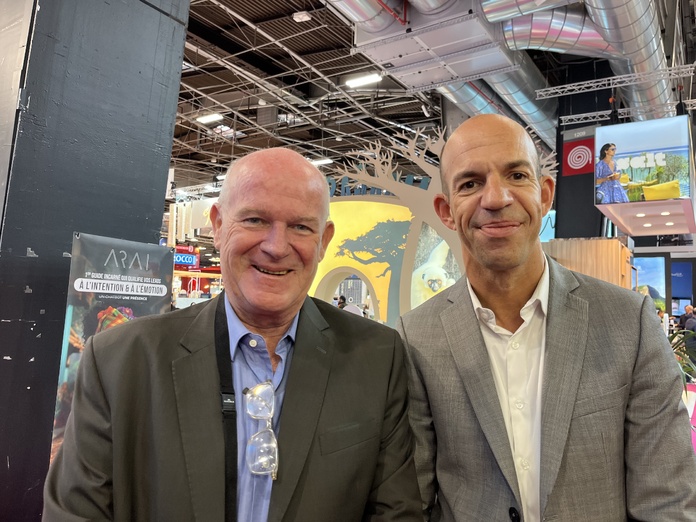 À l’IFTM 2025, François Eynaud, le PDG du groupe mauricien Sunlife et Yann Lloret, le directeur ventes et marketing pour le marché français et belge étaient tout sourire - Photo : PB