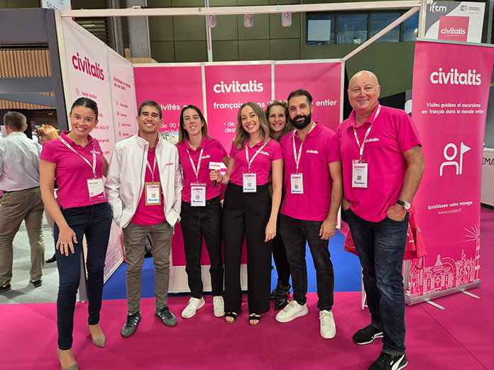 L’équipe France de Civitatis présente pour la quatrième fois consécutive à l’IFTM 2025 à Paris © Civitatis
