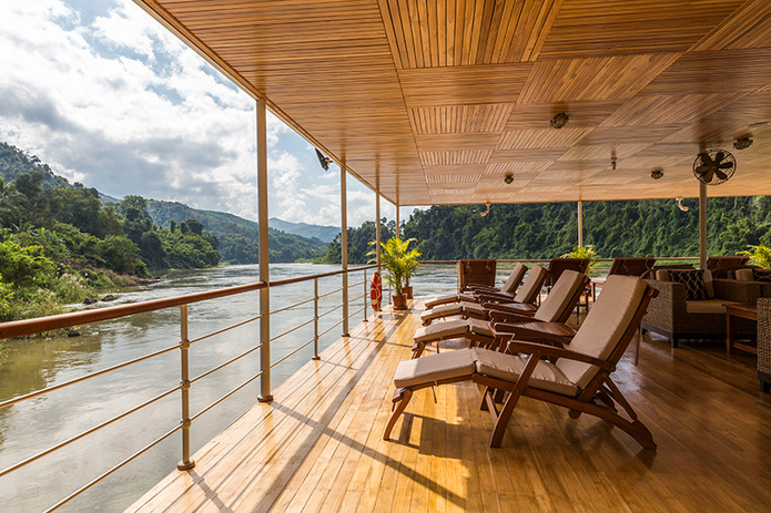 Au Laos, Rivages du Monde va naviguer sur le R/V Champa Pandaw - Photo : Pandaw, Rivages du Monde