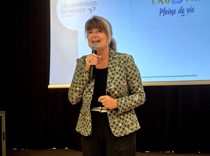 Michelle Kunegel, Président des EDV Grand Est ouvre la convention qui se déroule jusqu'au 7 octobre en Istrie - Photo CE