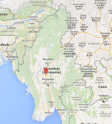 Les cas de méningite sont enregistrés dans le district de Meikhtila, dans la région de Mandalay, en Birmanie - DR : Google Maps Les cas de méningite sont enregistrés dans le district de Meikhtila, dans la région de Mandalay, en Birmanie - DR : Google Maps