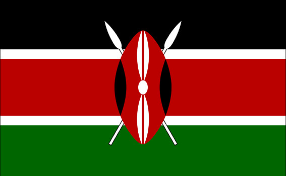 Le drapeau du Kenya - DR : Wikipedia Le drapeau du Kenya - DR : Wikipedia