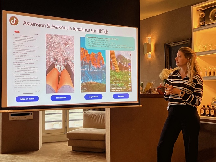 La présentation de l'étude Skyscanner, en partenariat avec Tik Tok - Photo : T.Beaurepère