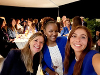 Sevinc Laurent (APG France), Delfina Gomes (WestJet) et Lilia Abdellaoui (APG Airlines) à l'occasion de la soirée qui a réuni des agences de la région de Nice - Photo APG Sevinc Laurent (APG France), Delfina Gomes (WestJet) et Lilia Abdellaoui (APG Airlines) à l'occasion de la soirée qui a réuni des agences de la région de Nice - Photo APG
