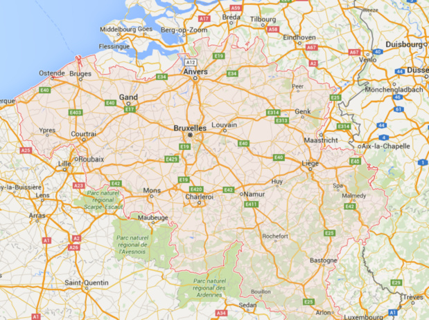 Jetairfly base provisoirement ses opérations à Ostende au Nord-Ouest de Bruxelles, tandis que Thomas Cook Airlines Belgium a opté pour Liège, au Sud-Est de la capitale belge - DR : Google Maps