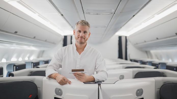 Air France s’envole avec Yann Couvreur en cabine Business long-courrier - Photo Eliot Blondet Air France