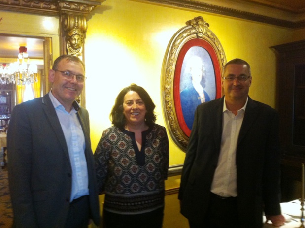 Thierry Houalard, le directeur général de Nationaltours, Christine Le Bot, directrice marketing, Frédéric Marchand, directeur groupes de Nationaltours. DR-LAC