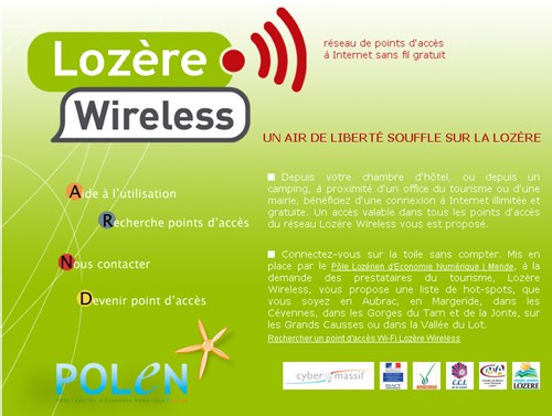 Lozère-Wireless s’étend à tout le Massif-Central Lozère-Wireless s’étend à tout le Massif-Central