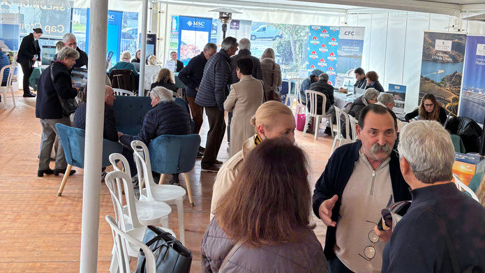 Chaque année, l’avant-dernier week-end de janvier, l’agence organise sson grand Salon de la Croisière et des Voyages. En 2026, il se tiendra les vendredi 23 et samedi 24 janvier. @Cap Croisières Voyages Chaque année, l’avant-dernier week-end de janvier, l’agence organise sson grand Salon de la Croisière et des Voyages. En 2026, il se tiendra les vendredi 23 et samedi 24 janvier. @Cap Croisières Voyages