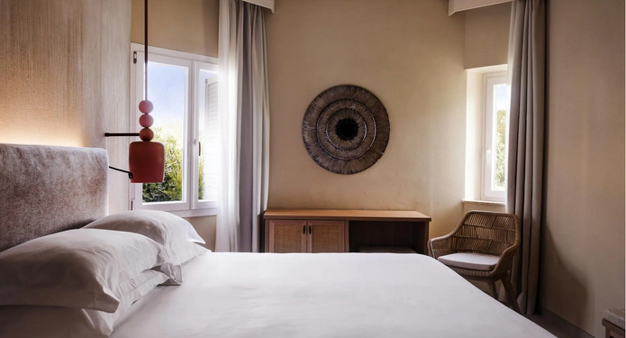 Une des chambres récemment rénovées du Mangia Brucoli, Sicily, Autograph Collection © Mangia's Une des chambres récemment rénovées du Mangia Brucoli, Sicily, Autograph Collection © Mangia's