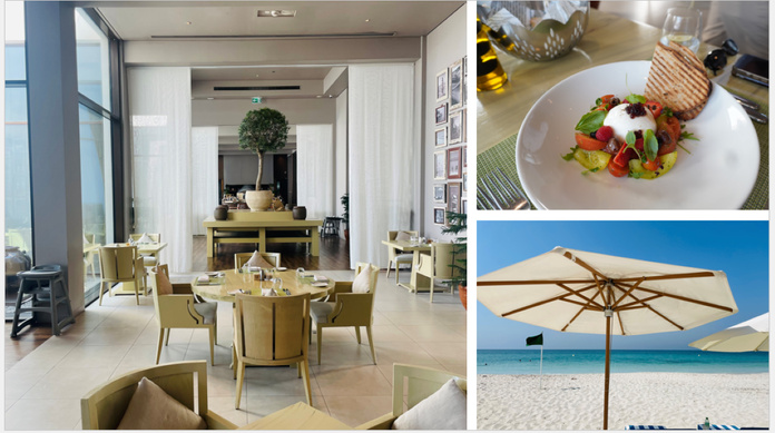 Le restaurant « Safina » du Saadiyat Beach Club - Photo : C.Hardin