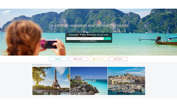 Tripnlive propose une alternative aux commentaires en proposant une plateforme de vidéos pour rassurer les voyageurs et les inciter à partir en toute confiance (c) capture d'écran Tripnlive Tripnlive propose une alternative aux commentaires en proposant une plateforme de vidéos pour rassurer les voyageurs et les inciter à partir en toute confiance (c) capture d'écran Tripnlive