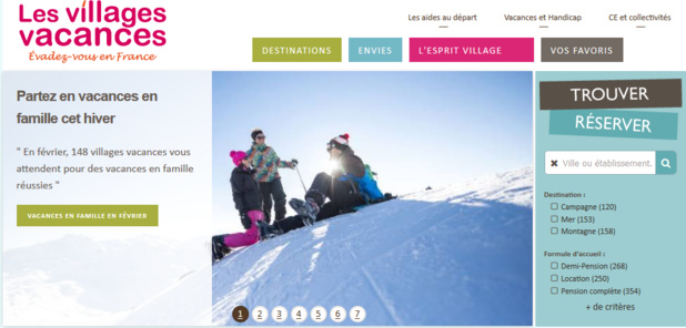 Le nouveau site Lesvillagesvacances.com - DR Le nouveau site Lesvillagesvacances.com - DR
