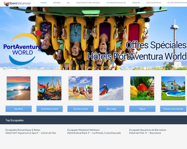 Pour IberoVacances, PortAventura fait figure de navire amiral - Capture d'écran