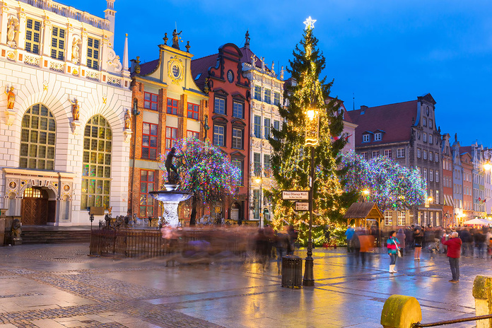 Gdansk à la période de Noël, brillant de mille feux de nuit © Shutterstock Civitatis Gdansk à la période de Noël, brillant de mille feux de nuit © Shutterstock Civitatis