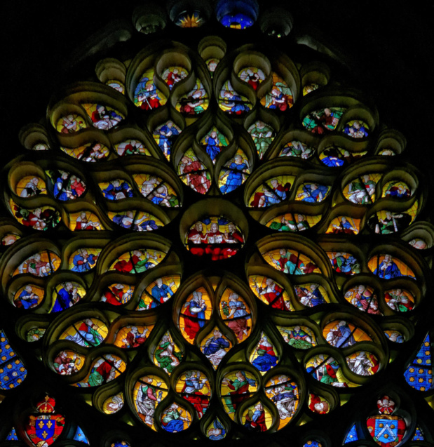 The occidental rose of the Troyes Cathedral (photo: Denis Krieger)