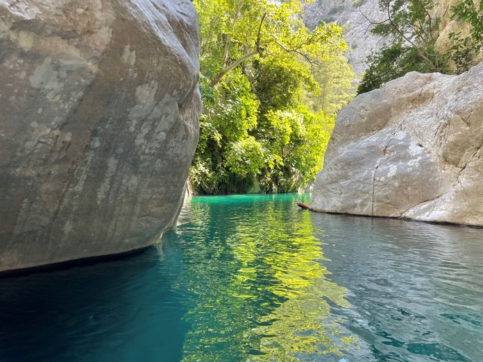 Sur la rivière, dans le canyon de Göynük - Photo : C.Hardin Sur la rivière, dans le canyon de Göynük - Photo : C.Hardin