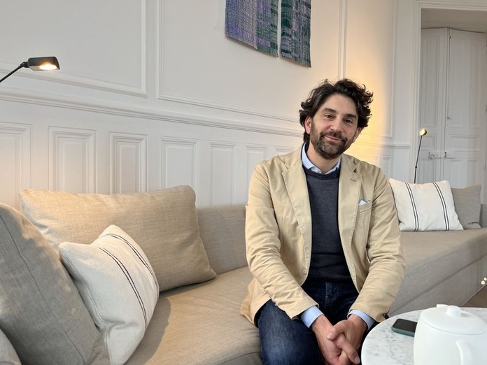 David Chicard, dans le salon de l'hôtel - Photo : PB David Chicard, dans le salon de l'hôtel - Photo : PB