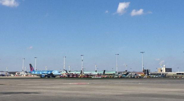 Les avions sont revenus à Bruxelles-Zaventem dimanche 3 avril 2016 - Photo : Twitter @BrusselsAirport