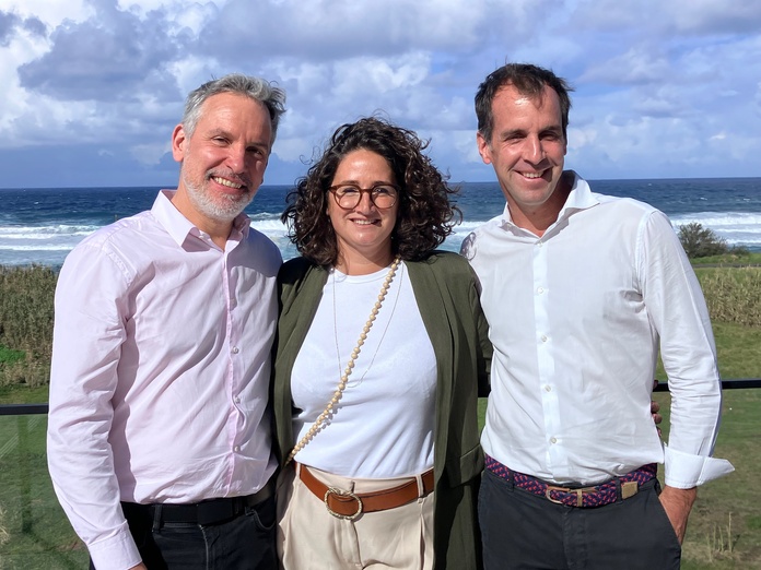 Lionel Rabiet (président), accompagné de Mélody Heimburger (vice-présidente) et Marc de Navacelle (trésorier). (c).T.Beaurepère