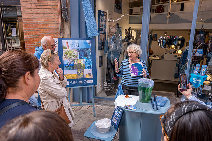 Visite guidée « teinture pastel » chez AHPY © Rémi Deligeon