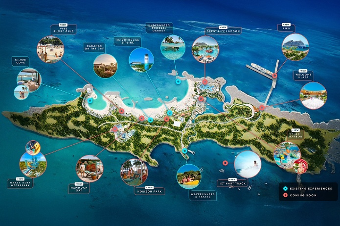 Carte de Great Stirrup Cay de Norwegian Cruise Line - Photo NCL