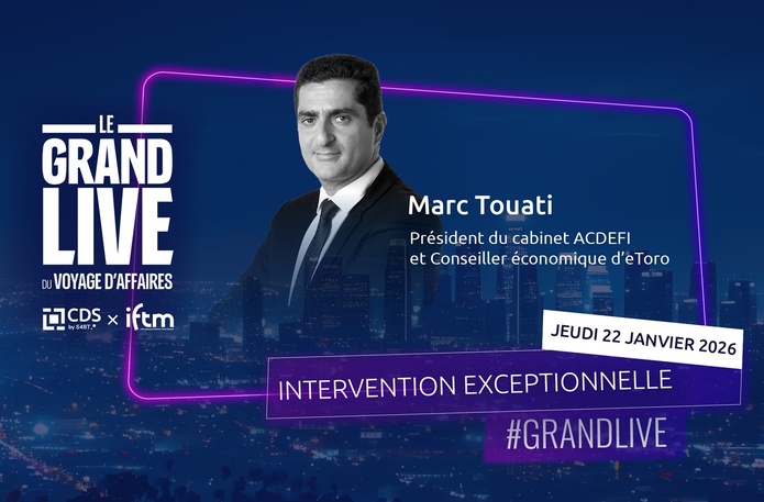 Marc Touati au programme du Grand Live du Voyage d’Affaires 2026 - Photo CDS Marc Touati au programme du Grand Live du Voyage d’Affaires 2026 - Photo CDS