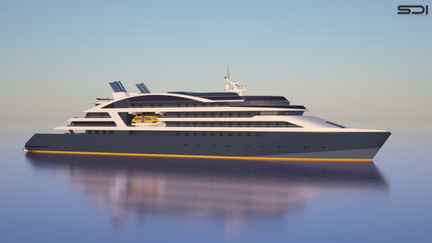 Commandés à une filiale norvégienne du chantier naval de Fincantieri, deux des futurs bateaux d’exploration de Ponant seront livrés en 2018, et les deux autres en 2019 - DR : Ponant