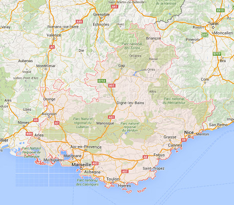 La région PACA compte deux CRT - DR : Google Maps