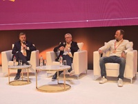Yvon Peltanche au centre entouré de Julien Hamon et Jean-Philippe Raux - Photo CE