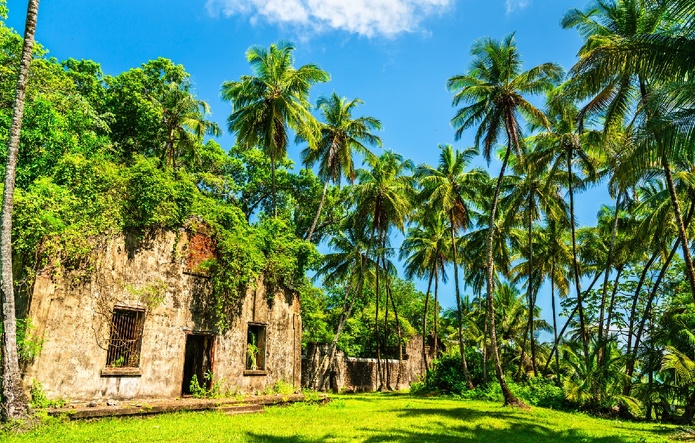 Accessible aux visiteurs après une agréable traversée en catamaran, l’archipel des  îles du Salut a retrouvé aujourd’hui un visage de carte postale - Depositphotos.com Auteur Leonid_Andronov